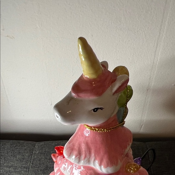 Whimsical Pink Unicorn Holiday Tree Decor - Picture 4 of 5